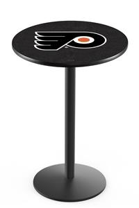 Philadelphia Flyer Orange NHL Round Base Pub Table