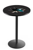 Holland San Jose Sharks NHL Round Base Pub Table Holland San Jose Sharks NHL Round Base Pub Table