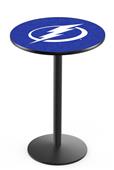 Tampa Bay Lightning NHL Round Base Pub Table