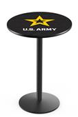 Holland United States Army Round Base Pub Table Holland United States Army Round Base Pub Table