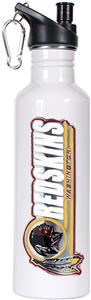 NFL Redskins White Stainless Water Bottle