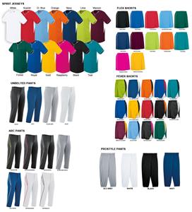 Spirit Two-Button Softball Jersey Uniform Kits
