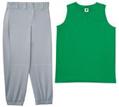 Sleeveless Two-Button Softball Jersey Uniform Kits Sleeveless Two-Button Softball Jersey Uniform Kits