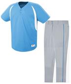 Impact Two-Button Baseball Jersey Uniform Kits Impact Two-Button Baseball Jersey Uniform Kits