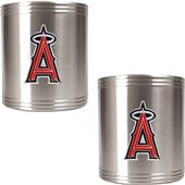 MLB Anaheim Angels Stainless Steel Can Holders Set