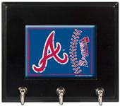 MLB Atlanta Braves Wood Keyhook Rack