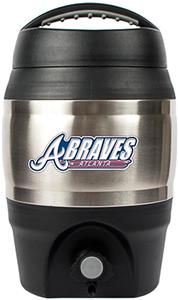 MLB Braves 1gal Tailgate Jug w/Push Button Spout