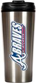 MLB Braves 16oz Stainless Steel Travel Tumbler