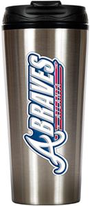 MLB Braves 16oz Stainless Steel Travel Tumbler
