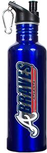 MLB Braves 26oz Blue Stainless Water Bottle