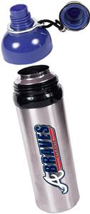 MLB Braves 24oz Stainless Water Bottle w/Blue Top