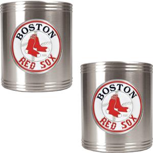 MLB Boston Red Sox Stainless Steel Can Holders Set