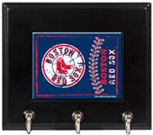 MLB Boston Red Sox Wood Keyhook Rack