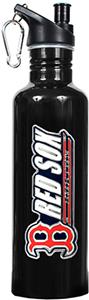 MLB Red Sox 26oz Black Stainless Water Bottle