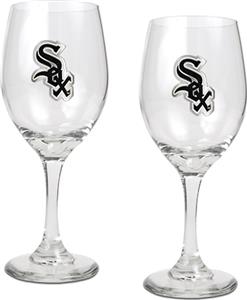 MLB Chicago White Sox 2 Piece Wine Glass Set