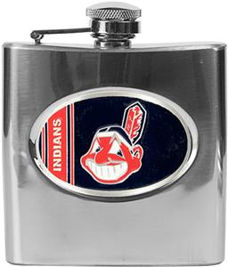 MLB Cleveland Indians 6oz Stainless Steel Flask
