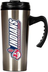 MLB Indians Stainless Steel 16oz Travel Mug