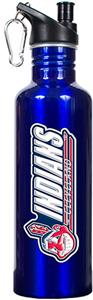 MLB Indians 26oz Blue Stainless Water Bottle