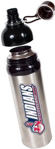 MLB Indians 24oz Stainless Water Bottle Blk Top