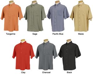 TRI MOUNTAIN Envoy Mini Plaid Short Sleeve Shirt