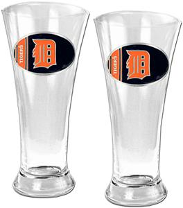 MLB Detroit Tigers 2 Piece Pilsner Glass Set