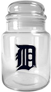MLB Detroit Tigers Glass Candy Jar