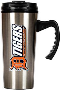 MLB Tigers Stainless Steel 16oz Travel Mug