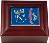 MLB Kansas City Royals Mahogany Keepsake Box