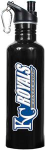 MLB Royals 26oz Black Stainless Water Bottle