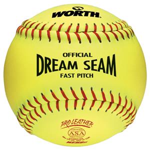 Worth 12" ASA Dream Seam PL Fastpitch Softballs