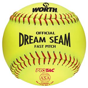 Worth 12" ASA Dream Seam PT Fastpitch Softballs