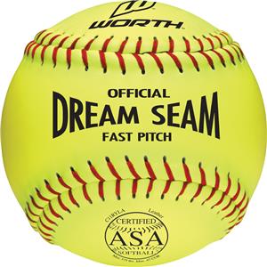 Worth 11" ASA Dream Seam PL Fastpitch Softballs