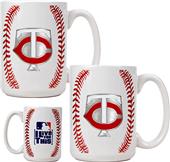 MLB Twins 15oz. Ceramic Gameball Mug Set of 2