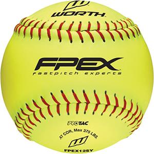 Worth 12" FPEX ProTac Practice Fastpitch Softballs