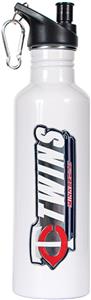 MLB Twins 26oz White Stainless Water Bottle