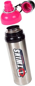 MLB Twins 24oz Stainless Water Bottle Pink Top