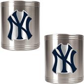 MLB New York Yankees Stainless Steel Can Holders
