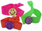 Smiley Face No-Tug Elastic Hair Ties/Bracelets