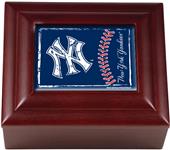 MLB New York Yankees Mahogany Keepsake Box