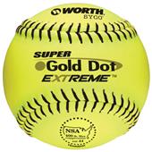 Worth 12" NSA Gold Dot SYCO Slowpitch Softballs