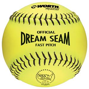 Worth 12" NSA Dream Seam PL Fastpitch Softballs