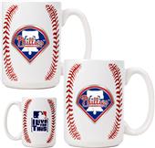 MLB Phillies 15oz. Ceramic Gameball Mug Set of 2