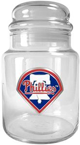 MLB Philadelphia Phillies Glass Candy Jar