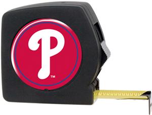 MLB Phillies 25' Tape Measure w/Crystal Coat Logo