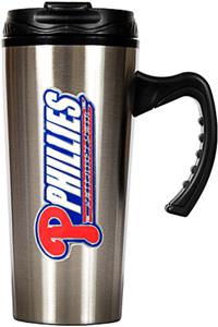 MLB Phillies Stainless Steel 16oz Travel Mug