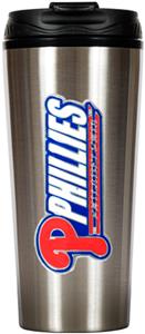 MLB Phillies 16oz Stainless Steel Travel Tumbler