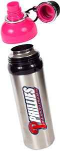 MLB Phillies 24oz Stainless Water Bottle Pink Top