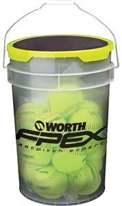 Worth FPEX 6 Gallon Bucket of 12" FPEX Softballs