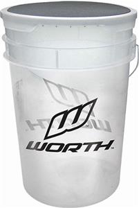 Worth 6 Gallon Bucket for Baseballs/Softballs 6PK
