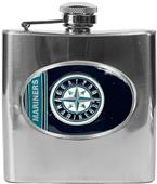 MLB Seattle Mariners 6oz Stainless Steel Flask